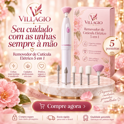 Removedor de Cutícula Elétrico 5 em 1